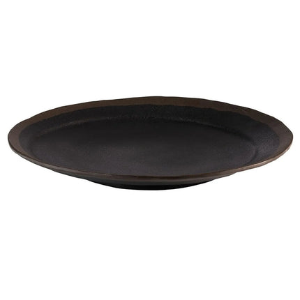 GGM Gastro (6 pcs) MARONE | Plate - Melamine - Ø280mm - Black/Brown