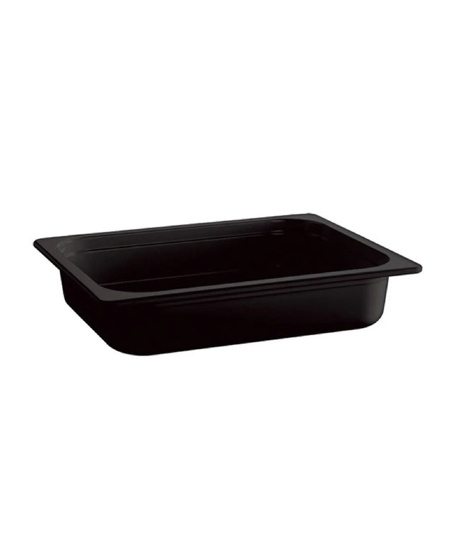GGM Gastro (6 pcs) Melamine Gastronorm Tray GN 1/2 - ECO - Black - 3.4L - Depth: 65mm