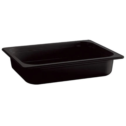 GGM Gastro (6 pcs) Melamine Gastronorm Tray GN 1/2 - ECO - Black - 3.4L - Depth: 65mm