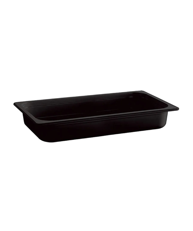 GGM Gastro (6 pcs) Melamine Gastronorm Tray GN 1/2 - ECO - Black - 4.7L - Depth: 100mm