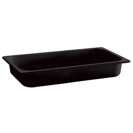 GGM Gastro (6 pcs) Melamine Gastronorm Tray GN 1/2 - ECO - Black - 4.7L - Depth: 100mm