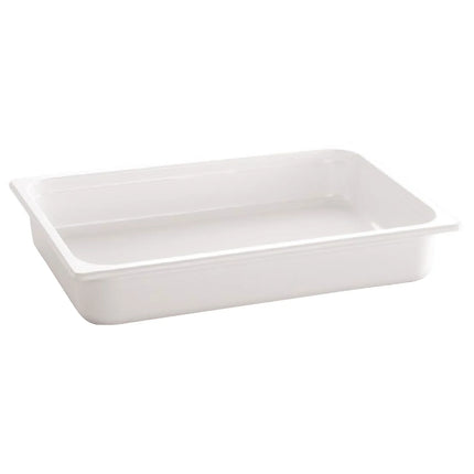 GGM Gastro (6 pcs) Melamine Gastronorm Tray GN 1/2 - ECO - White - 3.4L - Depth: 65mm