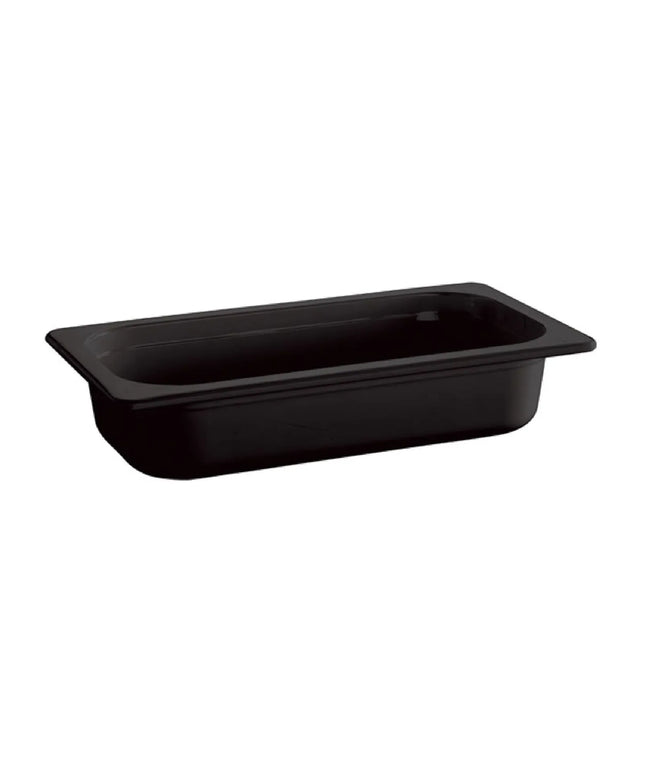 GGM Gastro (6 pcs) Melamine Gastronorm Tray GN 1/3 - ECO - Black - 2L - Depth: 65mm