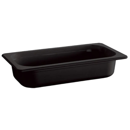 GGM Gastro (6 pcs) Melamine Gastronorm Tray GN 1/3 - ECO - Black - 2L - Depth: 65mm
