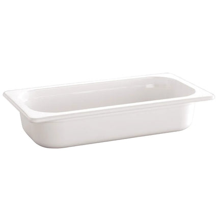 GGM Gastro (6 pcs) Melamine Gastronorm Tray GN 1/3 - ECO - White - 2L - Depth: 65mm