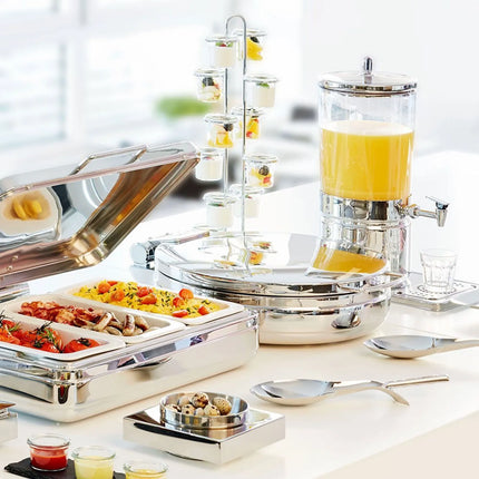 GGM Gastro (6 pcs) Melamine Gastronorm Tray GN 1/3 - ECO - White - 2L - Depth: 65mm