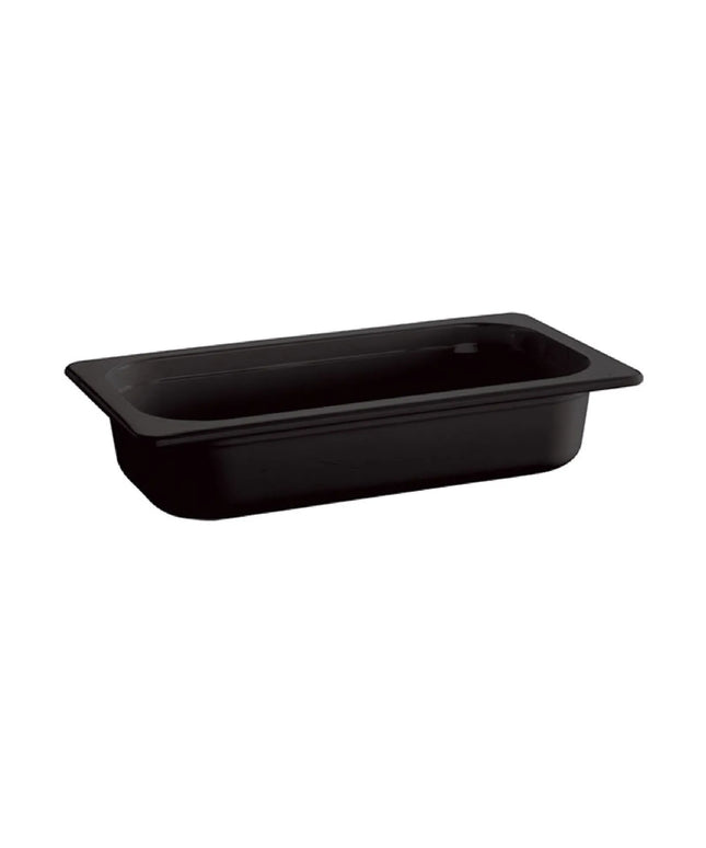 GGM Gastro (6 pcs) Melamine Gastronorm Tray GN 1/4 - ECO - Black - 1.9L - Depth: 100mm