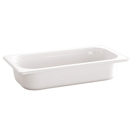 GGM Gastro (6 pcs) Melamine Gastronorm Tray GN 1/4 - ECO - White - 1.35L - Depth: 65mm