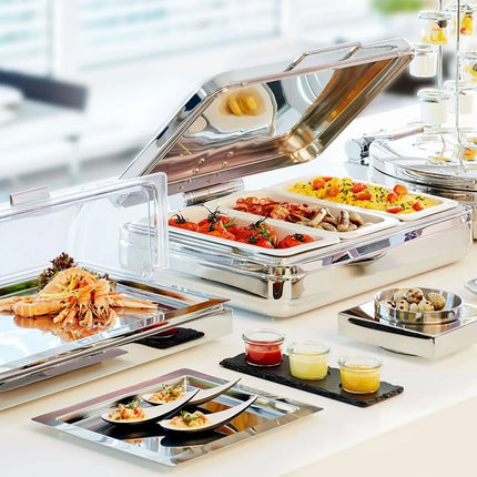GGM Gastro (6 pcs) Melamine Gastronorm Tray GN 1/4 - ECO - White - 1.35L - Depth: 65mm