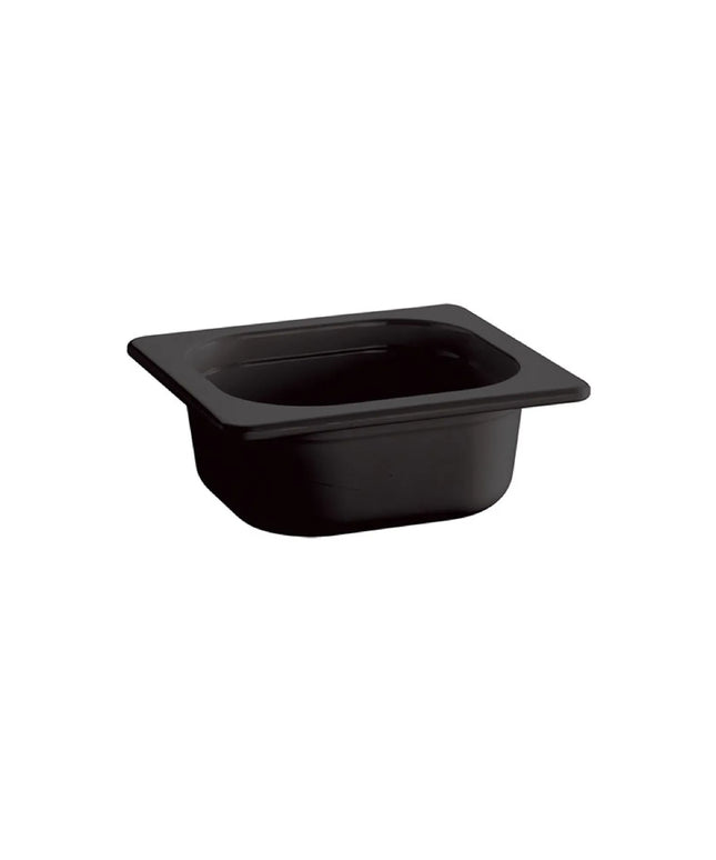 GGM Gastro (6 pcs) Melamine Gastronorm Tray GN 1/6 - ECO - Black - 1L - Depth: 100mm