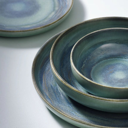 GGM Gastro (6 pcs) MIAMI | Plate - flat - Stoneware - Ø280mm - Green