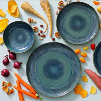 GGM Gastro (6 pcs) MIAMI | Plate - flat - Stoneware - Ø280mm - Green