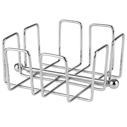 GGM Gastro (6 pcs) Napkin Holder - with Weight - BAR - Stainless Steel - for approx. 50 Cocktail Napkins - 140x140x65mm