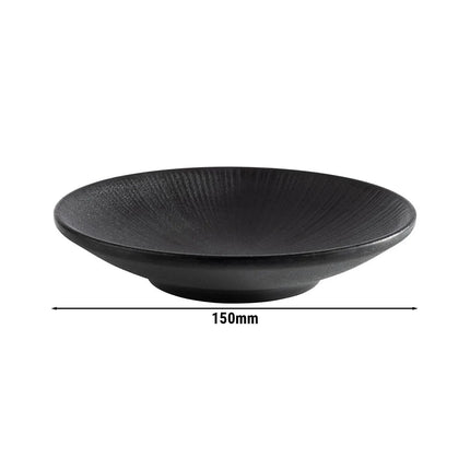 GGM Gastro (6 pcs) NERO | Canapé Plate - Melamine - Ø150mm - Black