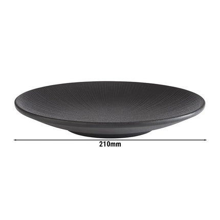 GGM Gastro (6 pcs) NERO | Plate - Melamine - Ø210mm - Black