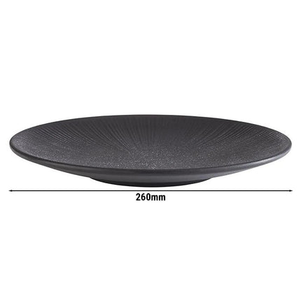 GGM Gastro (6 pcs) NERO | Plate - Melamine - Ø260mm - Black