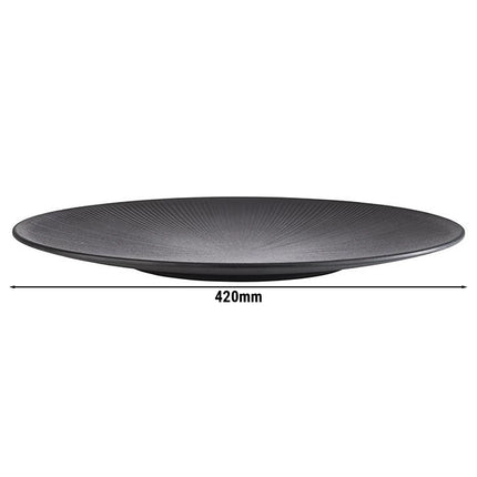 GGM Gastro (6 pcs) NERO | Plate - Melamine - Ø420mm - Black
