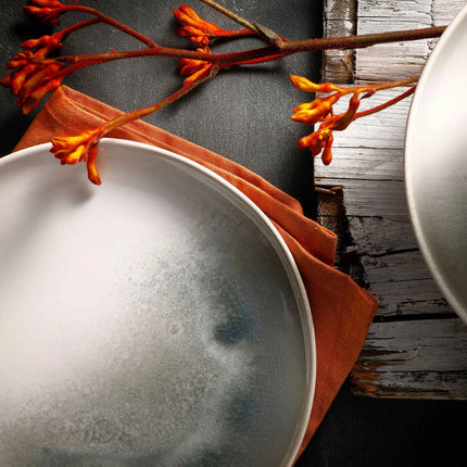 GGM Gastro (6 pcs) NORDIC | Deep Plate - Stoneware - Ø225mm - Green/White