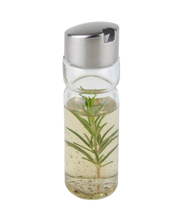 GGM Gastro (6 pcs) Oil and Vinegar Cruets - Glass; Stainless steel lid - Ø50mm - Height: 160mm
