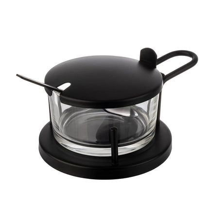GGM Gastro (6 pcs) Parmesan cruet - CLASSIC - incl. spoon - Black - Matt
