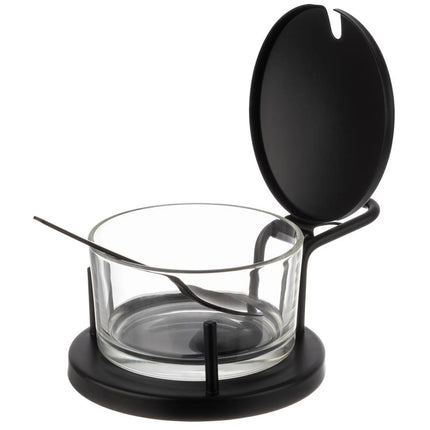 GGM Gastro (6 pcs) Parmesan cruet - CLASSIC - incl. spoon - Black - Matt