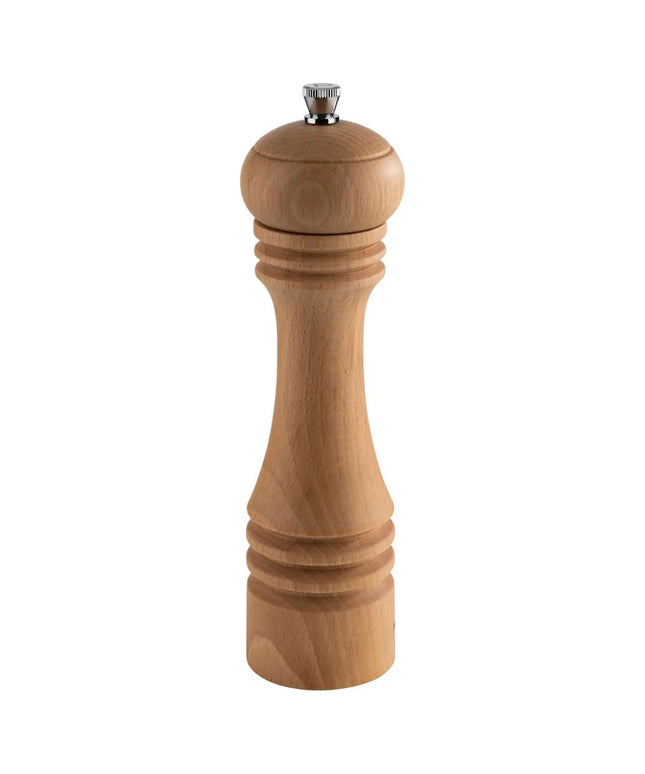 GGM Gastro (6 pcs) Pepper Mill PREMIUM - ETERNAL - Beech Wood - Height: 230mm - Light Brown