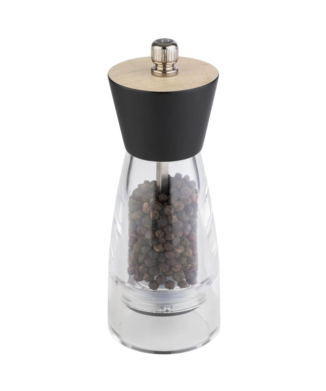 GGM Gastro (6 pcs) Pepper Mill PREMIUM - FRIDA - Acrylic - Height: 155mm - Clear