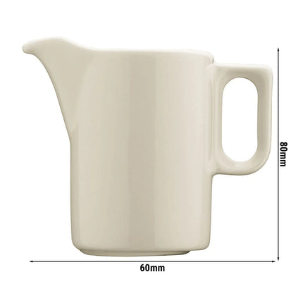 GGM Gastro (6 pcs) PERA | Cream - Milk Jug - 130ml - Porcelain - White