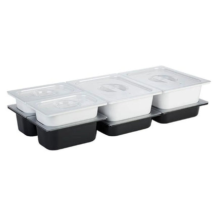 GGM Gastro (6 pcs) Polycarbonate GN Lid GN 1/3 - clear - 325x176x30mm - Height: 30mm