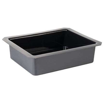 GGM Gastro (6 pcs) Polypropylene Gastronorm Container GN 1/2 - Black - Depth: 85mm