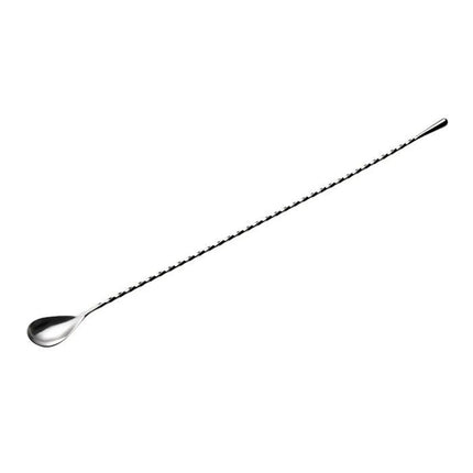 GGM Gastro (6 pcs) Professional Bar Spoon - Stainless Steel - with Twisted Stem - Length 400mm