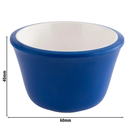 GGM Gastro (6 pcs) Ramekin - 6-piece Set - Melamine - 40ml - round - Ø60mm - Blue/White