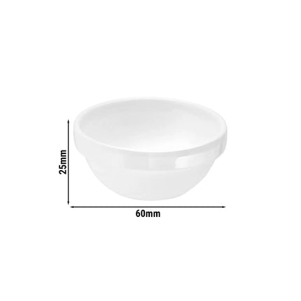 GGM Gastro (6 pcs) Ramekin - CASUAL MINI - Melamine - 20ml - Ø60mm - White