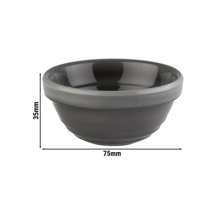 GGM Gastro (6 pcs) Ramekin - EMMA - Melamine - 60ml - round - Ø75mm - Grey