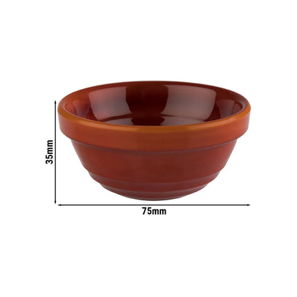 GGM Gastro (6 pcs) Ramekin - EMMA - Melamine - 60ml - round - Ø75mm - Red