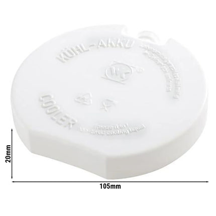 GGM Gastro (6 pcs) Refreezable Ice Pack - Polyethylene - Ø105mm - White