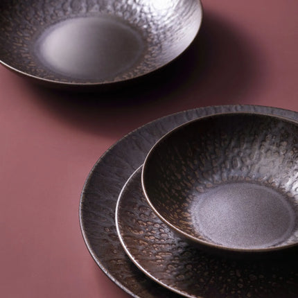 GGM Gastro (6 pcs) RUST | Plate - flat - Stoneware - Ø210mm - Brown