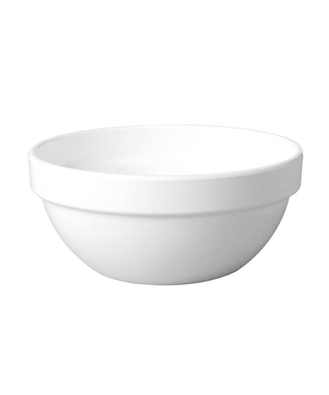 GGM Gastro (6 pcs) Salad Bowl - CASUAL MAXI - Melamine - 1.8L - Ø 200mm - 200x200mm - Depth: 90mm - White