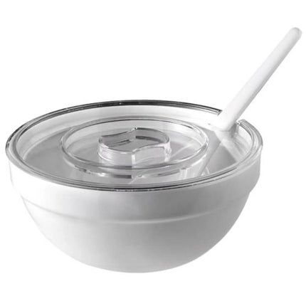 GGM Gastro (6 pcs) Salad Bowl - CASUAL MAXI - Melamine - 1.8L - Ø 200mm - 200x200mm - Depth: 90mm - White