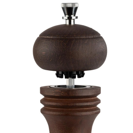 GGM Gastro (6 pcs) Salt Mill PREMIUM - ETERNAL - Beech Wood - Height: 155mm - Dark Brown
