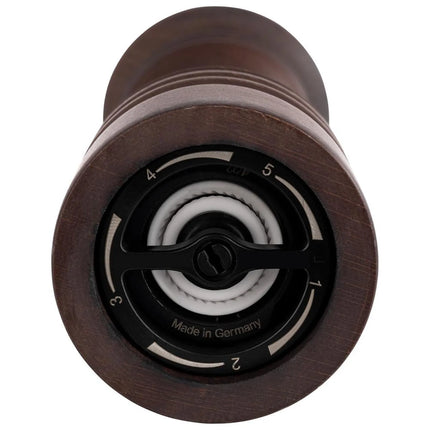 GGM Gastro (6 pcs) Salt Mill PREMIUM - ETERNAL - Beech Wood - Height: 155mm - Dark Brown