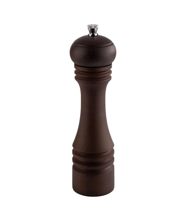 GGM Gastro (6 pcs) Salt Mill PREMIUM - ETERNAL - Beech Wood - Height: 230mm - Dark Brown