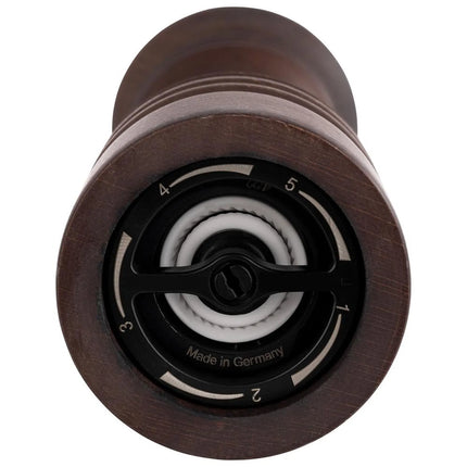 GGM Gastro (6 pcs) Salt Mill PREMIUM - ETERNAL - Beech Wood - Height: 230mm - Dark Brown