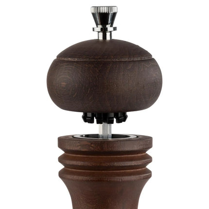GGM Gastro (6 pcs) Salt Mill PREMIUM - ETERNAL - Beech Wood - Height: 230mm - Dark Brown