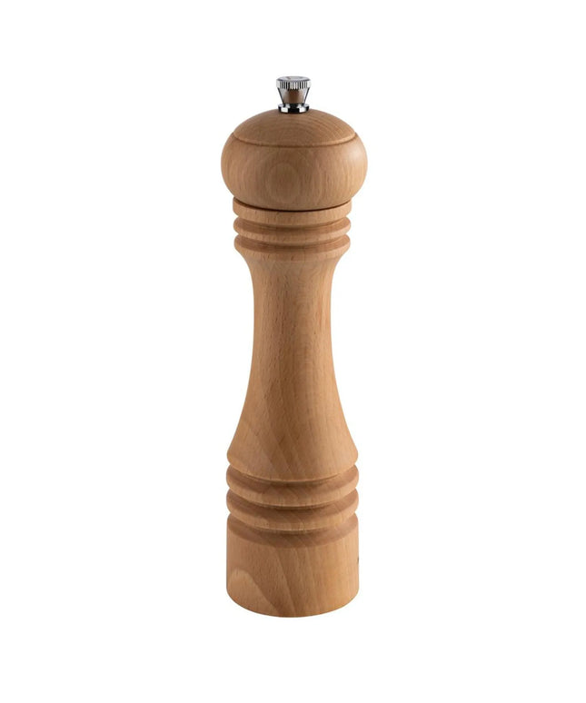GGM Gastro (6 pcs) Salt Mill PREMIUM - ETERNAL - Beech Wood - Height: 230mm - Light Brown
