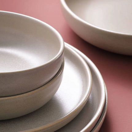 GGM Gastro (6 pcs) SANDY LOAM | Plates - flat - Stoneware - Ø280mm - Grey