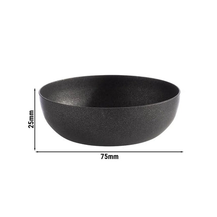 GGM Gastro (6 pcs) Sauce Cup - LEVANTE - Stainless Steel - 50ml - round - Ø75mm - Black