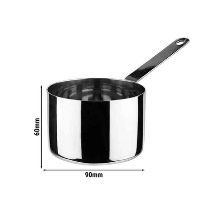 GGM Gastro (6 pcs) Saucepan POLARIS - Stainless Steel - 360ml - Ø 90mm - Height: 60mm