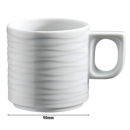GGM Gastro (6 pcs) SEA WAVE | Coffee Cup - 230ml - White