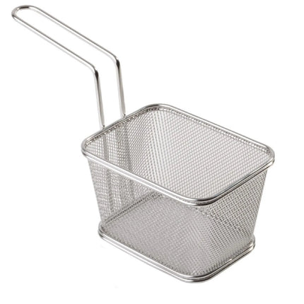 GGM Gastro (6 pcs) Serving Basket - SNACKHOLDER - Stainless Steel - Rectangular - 130x105mm